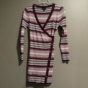 Say What Striped Long Sleeves Sweater Dress Size XL